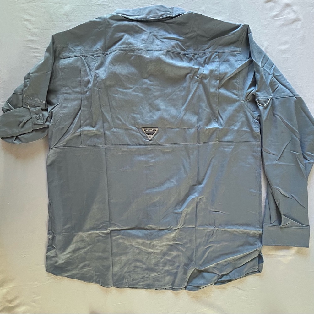 Columbia PFG Fishing Shirt Bundle XL 3 Pack Blue Gray Green Check NWT - Picture 15 of 16